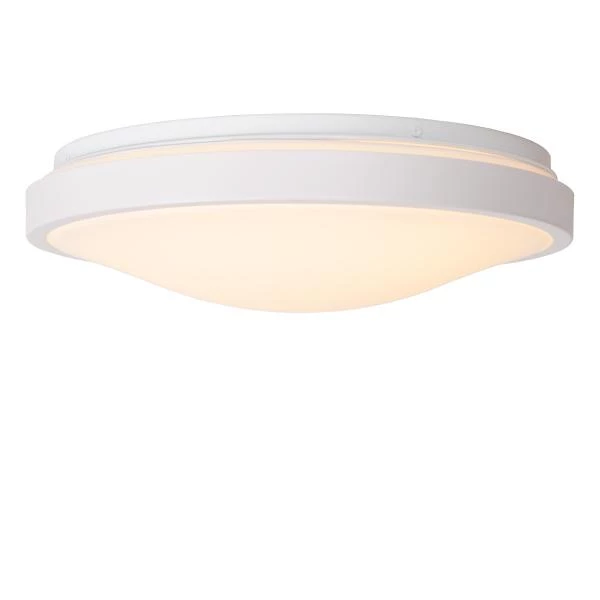 Lucide DASHER - Plafonnier Salle de bains - Ø 34,8 cm - LED - 1x18W 2700K - IP44 - Détecteur De Mouvement - Blanc - DETAIL 1